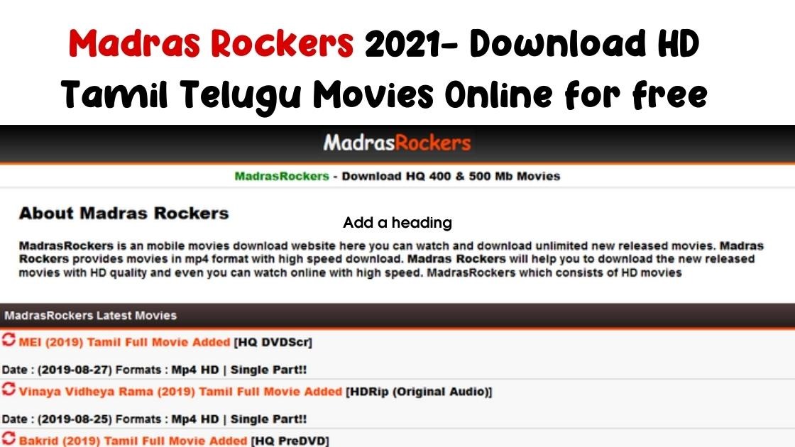Tamil 2021 movies rockers madras Tamilrockers 2021