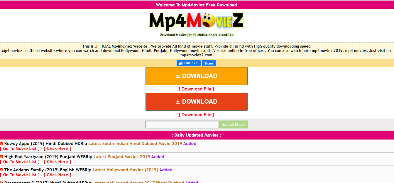 MP4moviez: Mp4Moviez.Com Download All HD Bollywood, Hollywood, Tollywood Movies Free