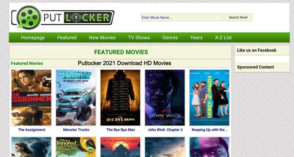 Putlocker 2021: putlocker proxy, new link, putlocker movies download sites