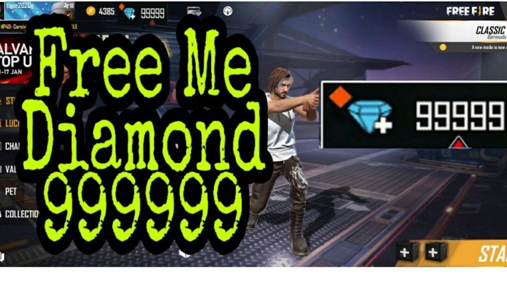 Free Fire Diamond Hack: A hacker's hand holding diamonds