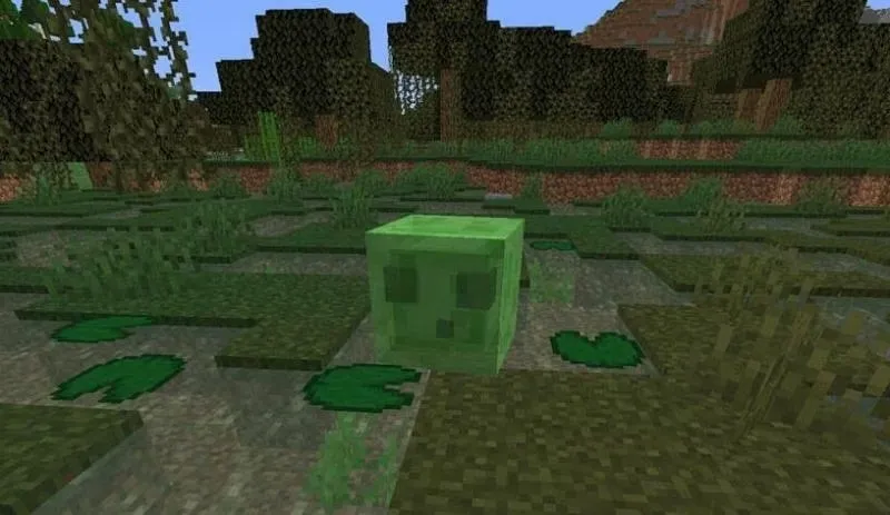 Fallen Slimes can be found bouncing about in the Swampland biomes