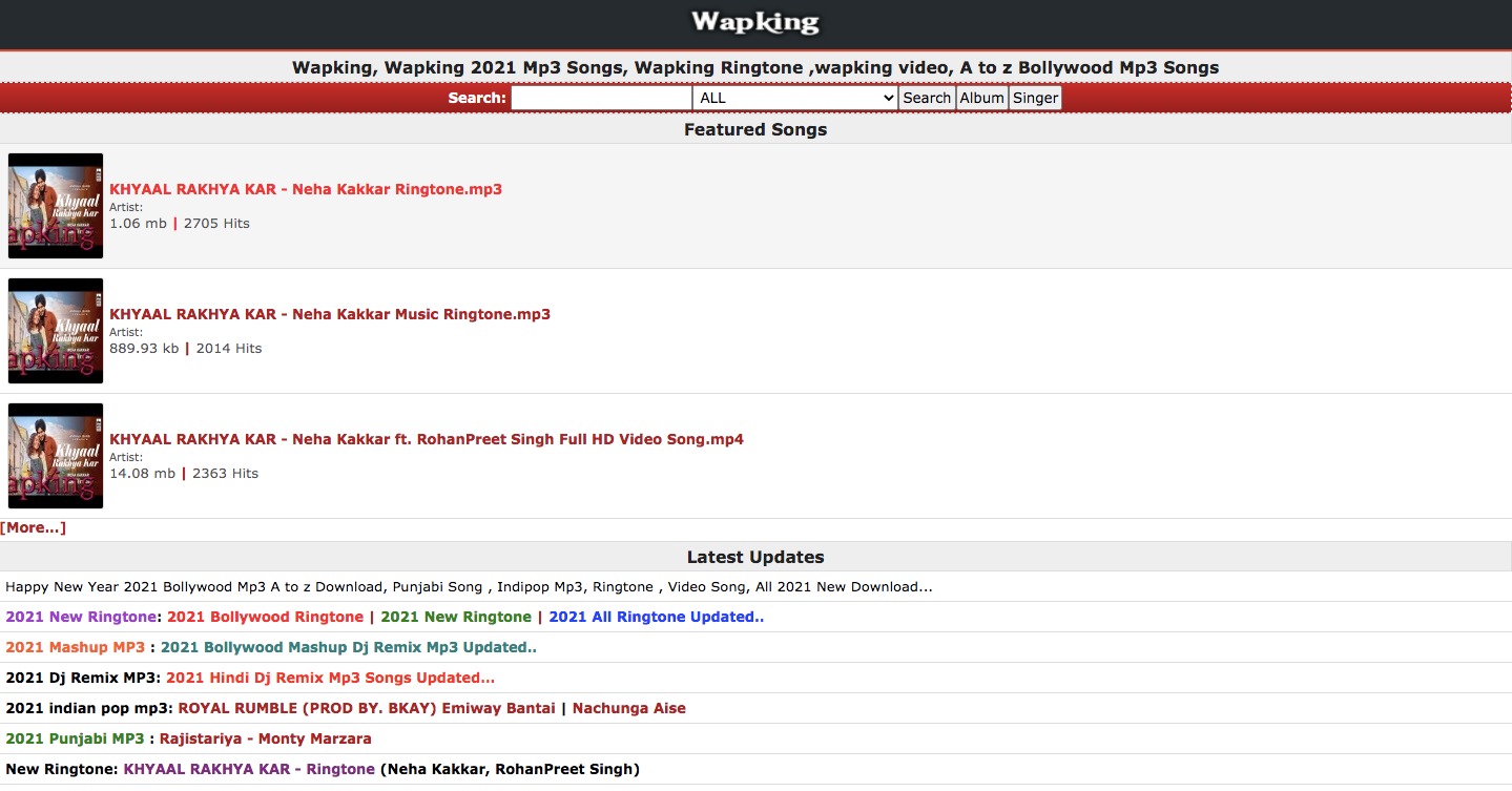 Wapking 2021: Download Video Songs, Mp3, Movies, Web Series, TV Show Movies HD on Wapking Website