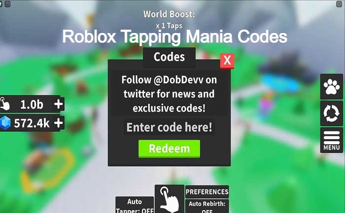 Roblox Tapping Mania Codes (September 2023): Unlock Exciting Rewards!