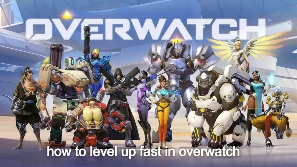 Overwatch heroes in action, representing the journey to leveling up.