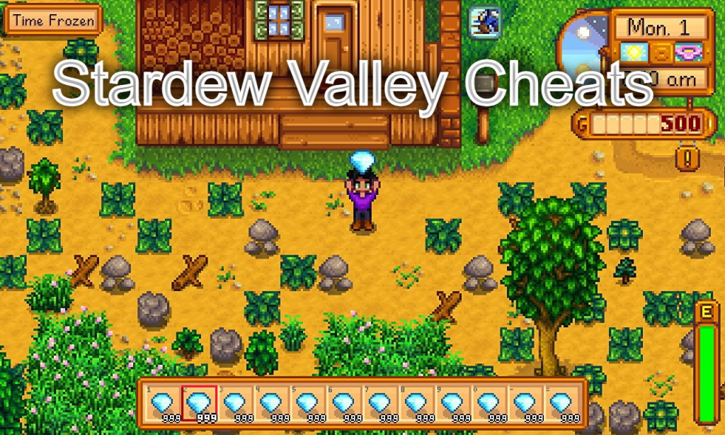 A lush virtual farm in Stardew Valley with abundant crops, animals, and happy residents.