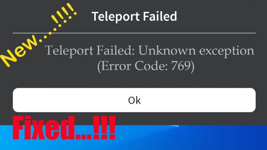 Roblox Error 769 Troubleshooting Guide Image