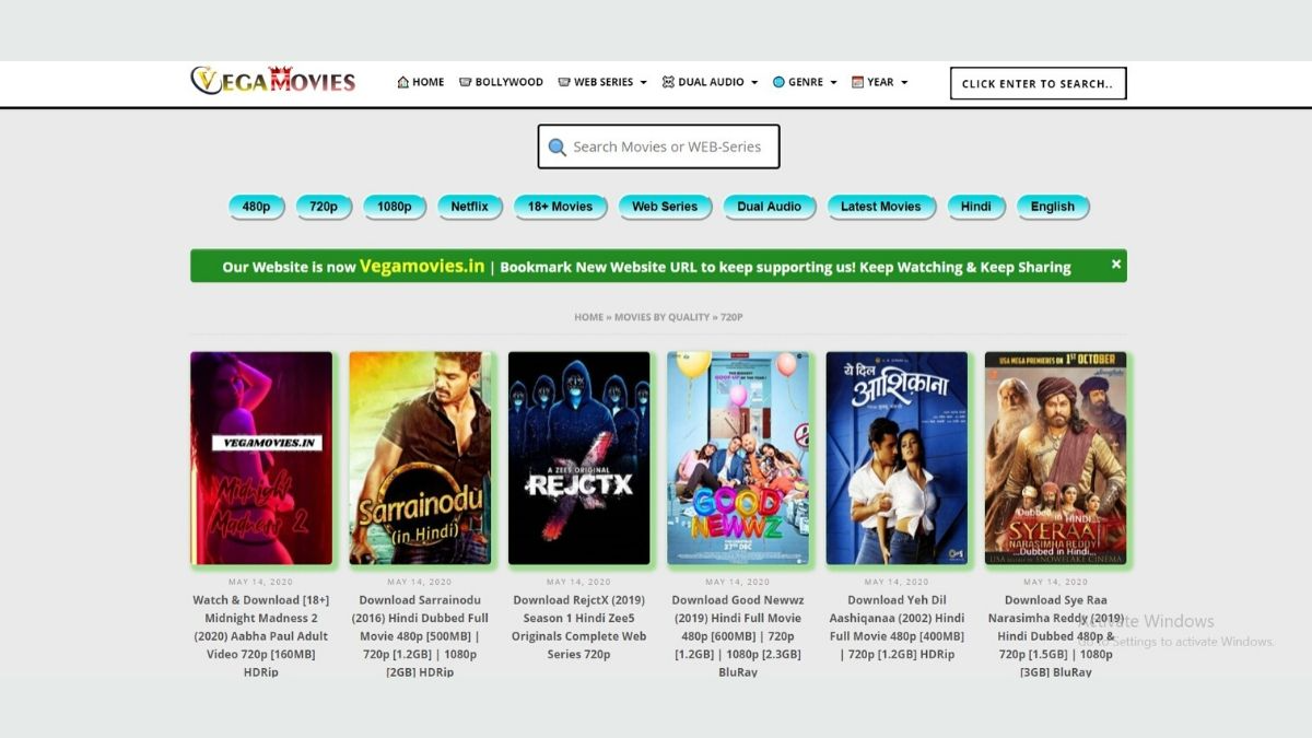 Vegamovies 2021: Watch Illegal Free Leaked HD Online Tamil, Telugu, Bollywood, Hollywood, Latest Movies, web series, TV Shows, Videos Download, Latest Movies News at Vegamovies com website