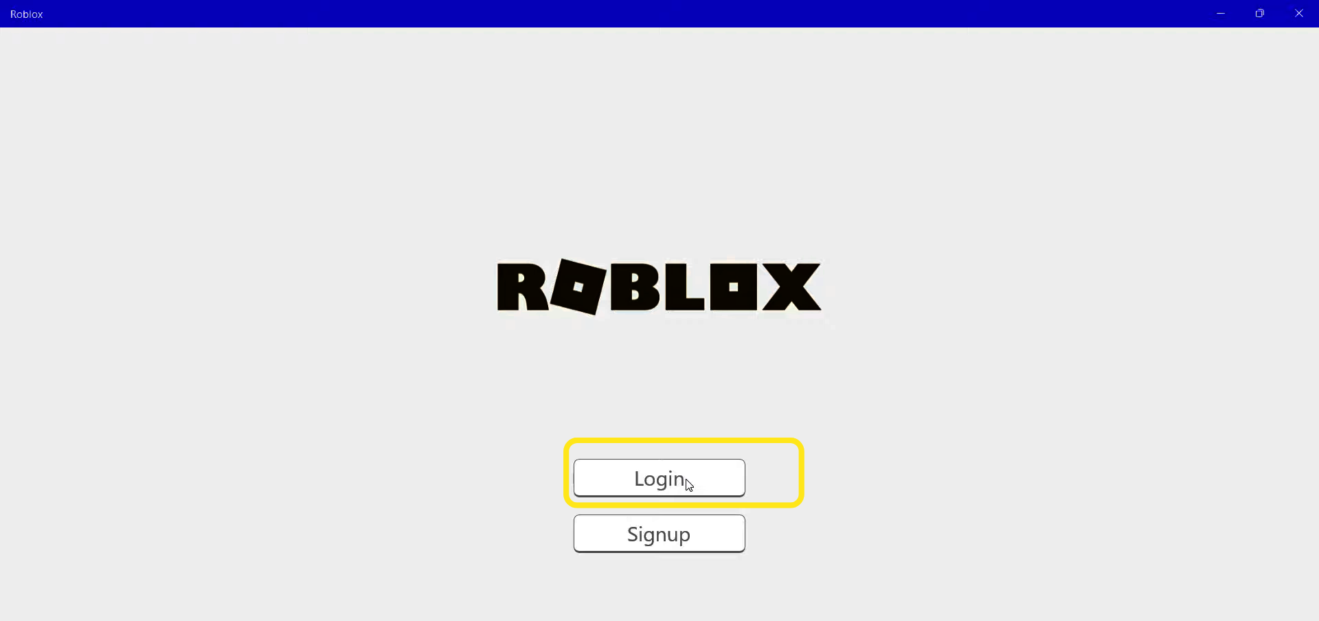 Roblox login