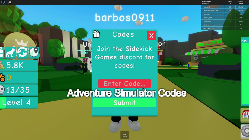 Roblox Adventure Simulator: Unravel the Codes for Hidden Treasures!