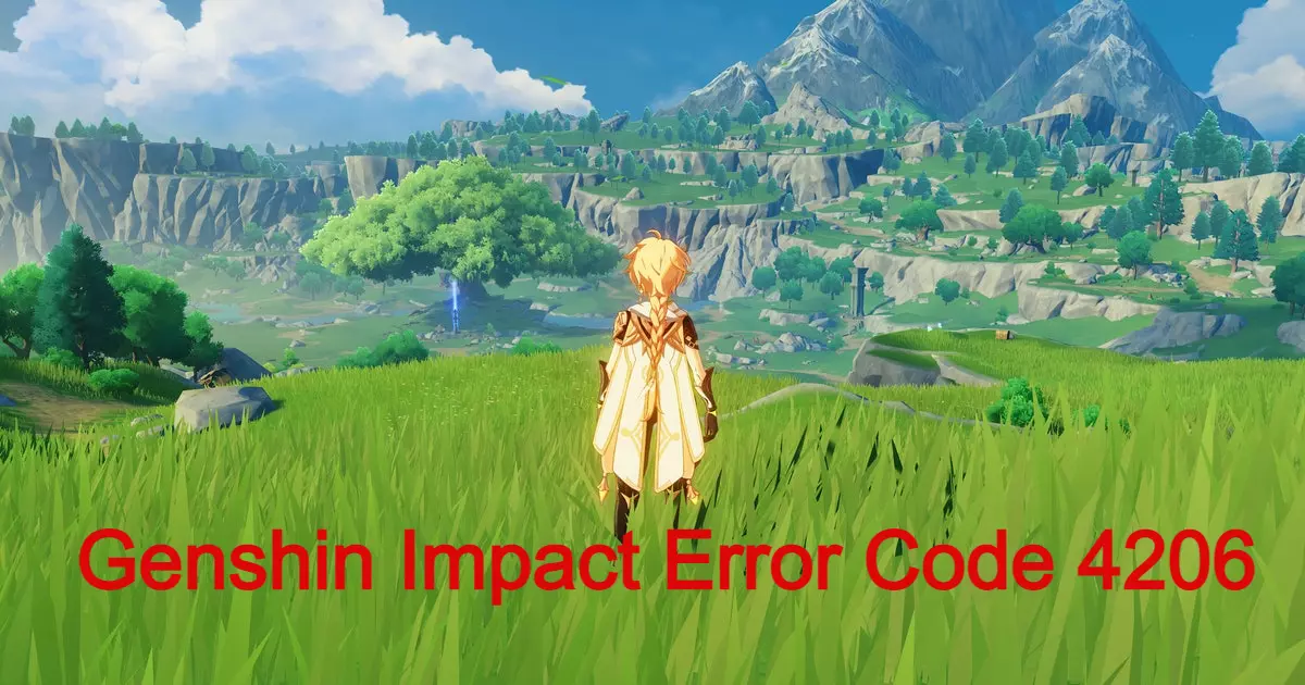 Genshin Impact Error Code 4206