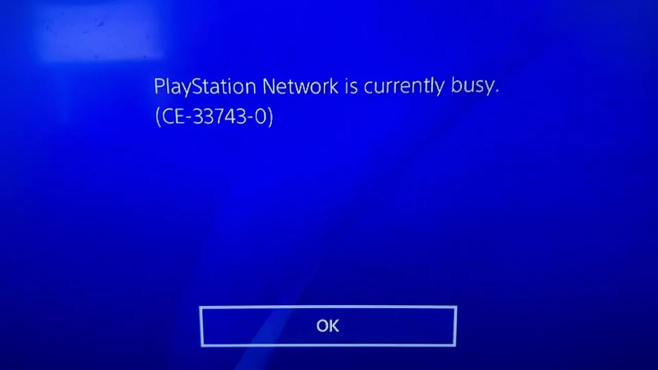 PlayStation 4 Error Code CE-33743-0: Can You Fix Error Code CE-33743-0?