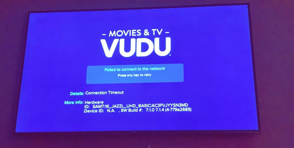 Vudu App Not Working on pc