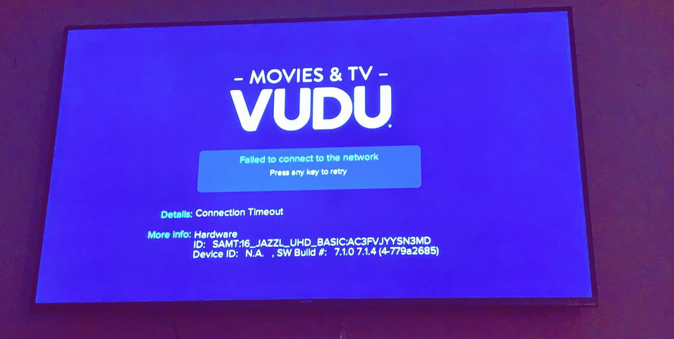 Vudu App Not Working on pc