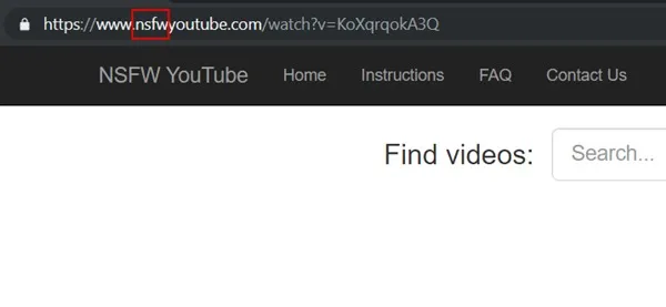 NSFWYoutube Not Working