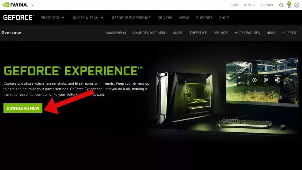 Download the Nvidia GeForce Experience Program