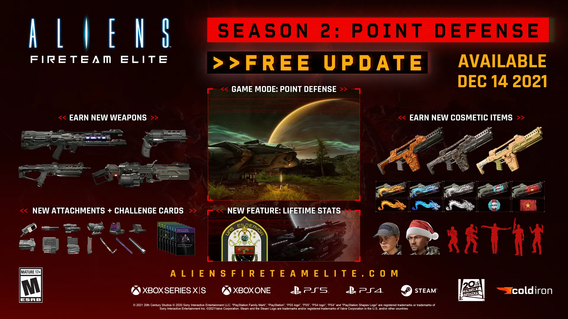 Aliens Fireteam Elite Update 1.14 Patch Notes