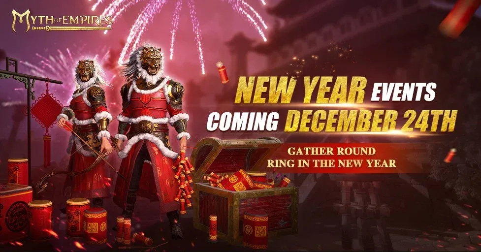 Myth of Empires Christmas and New Year Event Details, Rewards, Sky Lanterns