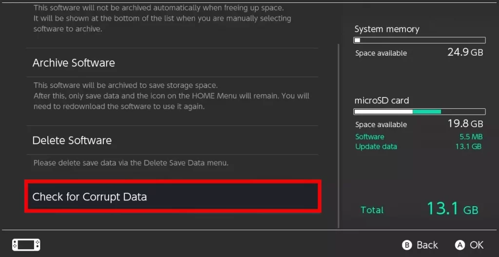 Repair corrupted NBA 2K22 game data