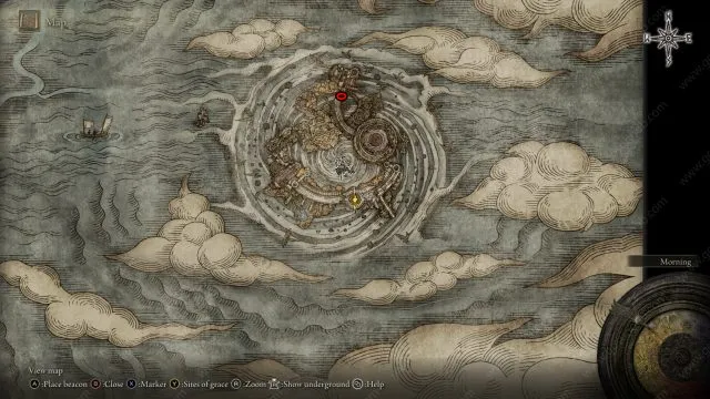 Bernahl location in Crumbling Farum Azula.