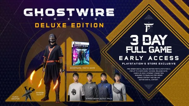 Ghostwire Tokyo Deluxe Edition bonuses