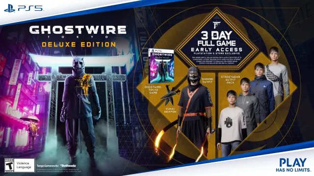 Ghostwire Tokyo PS5 Deluxe Edition Bonus