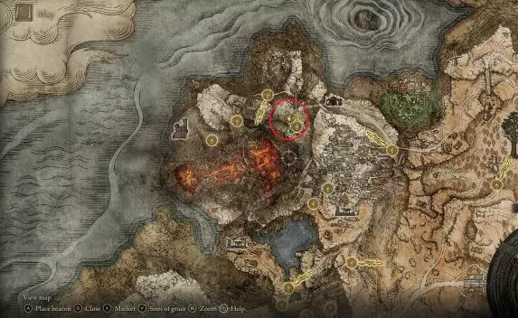 The Cerulean Hidden Tear location on the map