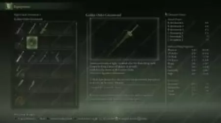 The Golden Order Greatsword stats