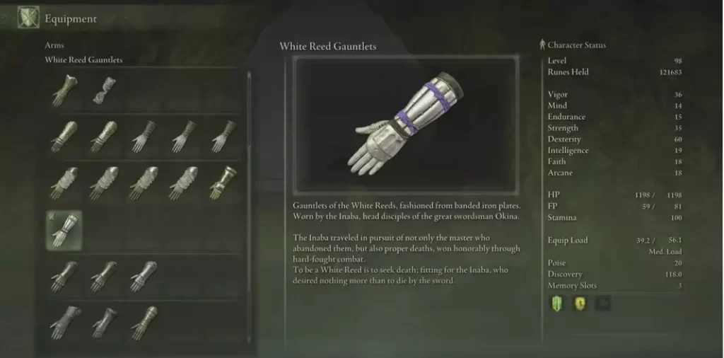 White Reed Gauntlets