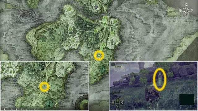 weeping peninsula map fragment locations