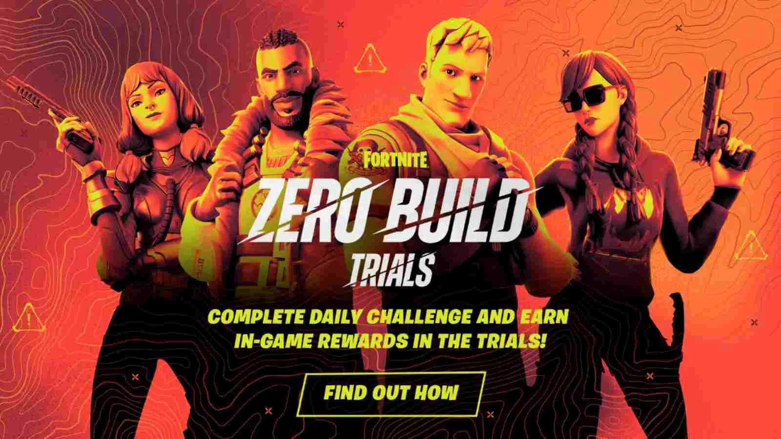 How to Play Fortnite Zero Build Trials Get Rewards Challenges