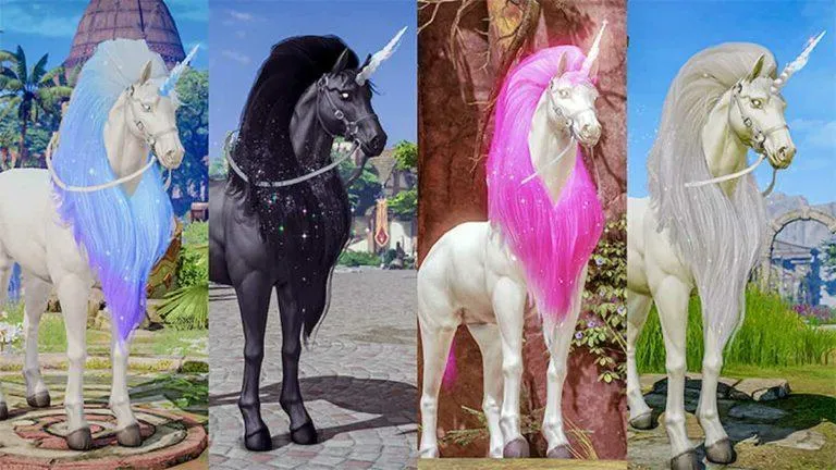 All four Unicorn Mounts.