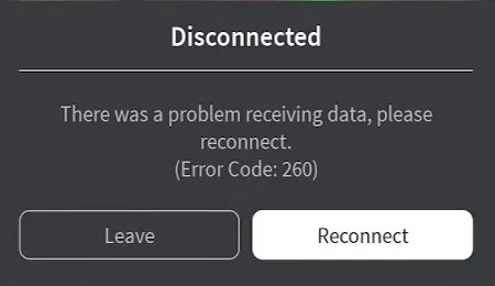 How To Fix Roblox Error Code 260