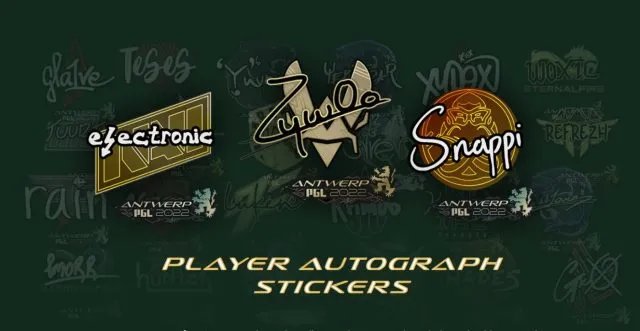 Player Autograph Stickers