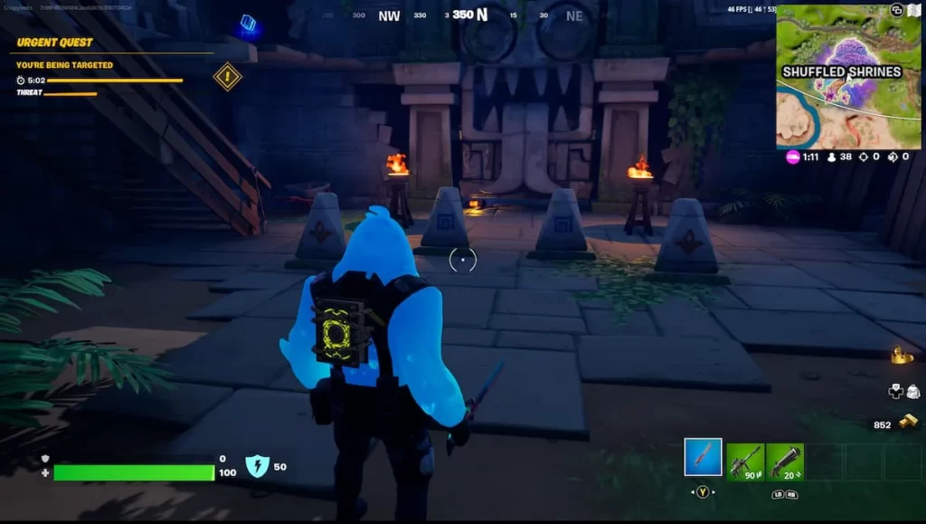 Find Secret Door Past the Main Chamber in Shuffled Shrines Fortnite