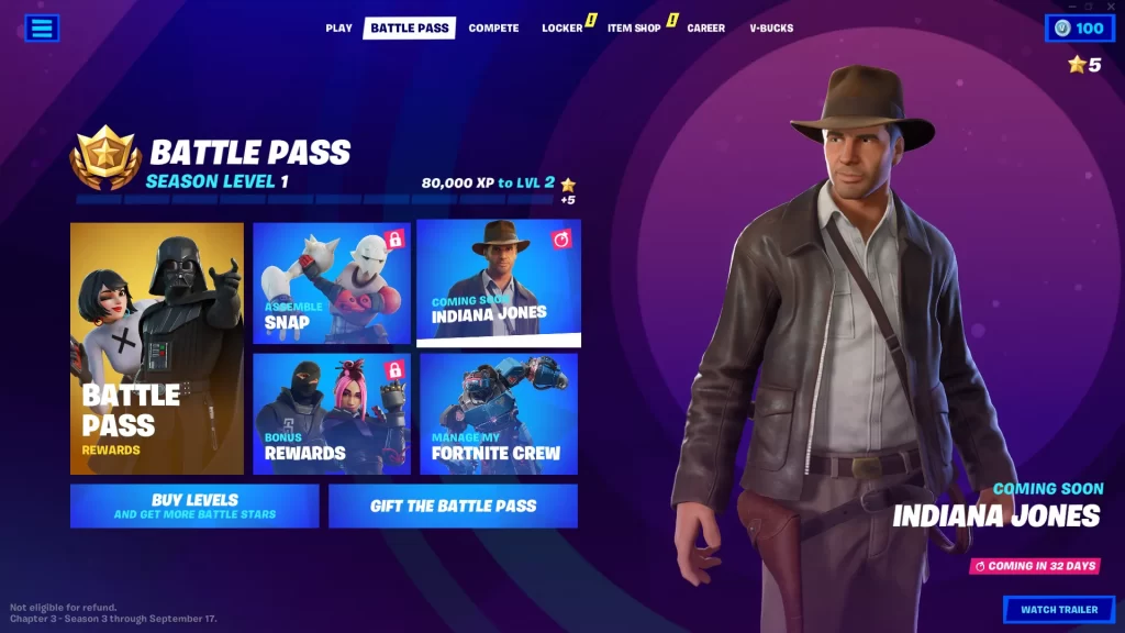 Unlock Indiana Jones Skin Complete Quests in Fortnite