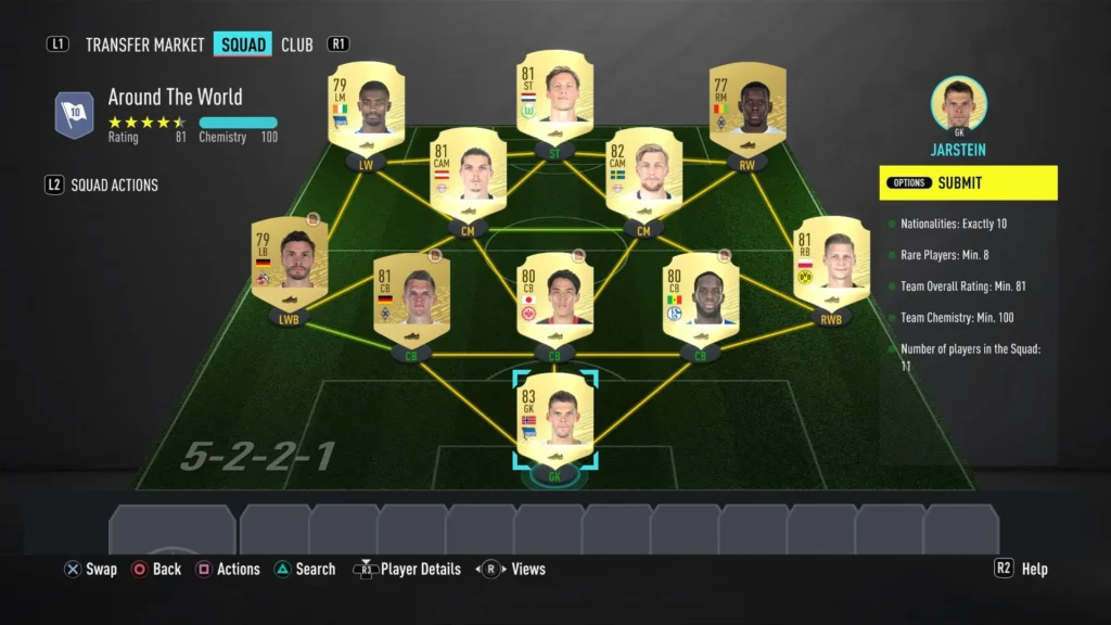 FIFA 23 First XI SBC Solutions