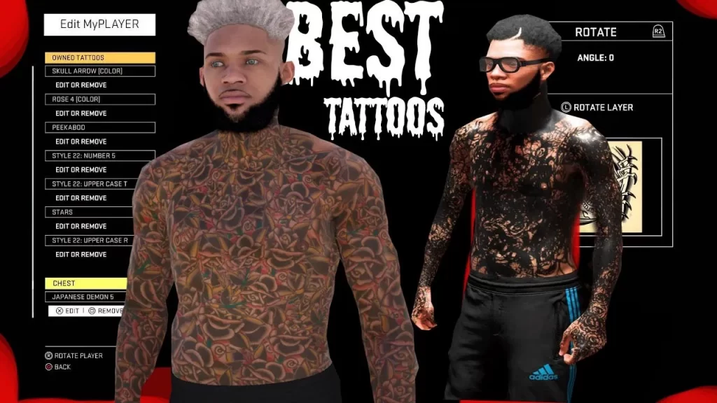 NBA 2K23 Tattoo Shop Brown Shirt Bug Fix