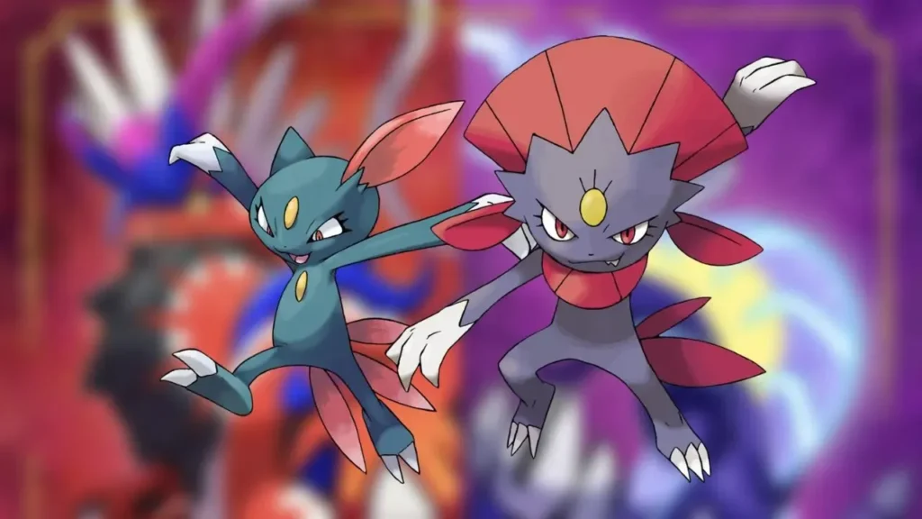 Pokemon Scarlet and Violet how to evolve Sneasel into Weavile