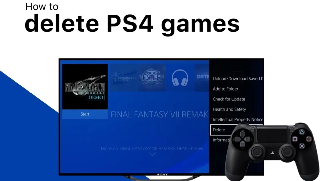 how to delete PS4 games to make free up space on your PlayStation 4