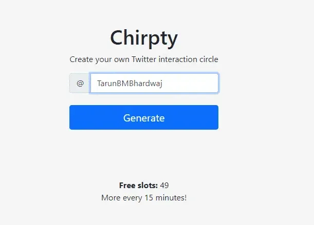 What is Chirpty Twitter Circle