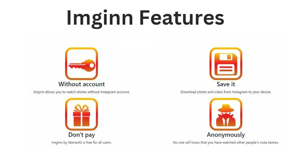 Features of the ImgInn Instagram Viewer