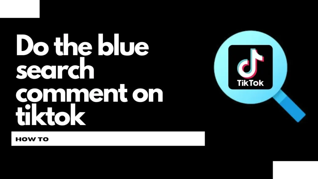 Illustration depicting the concept of TikToks Blue Search Comment feature