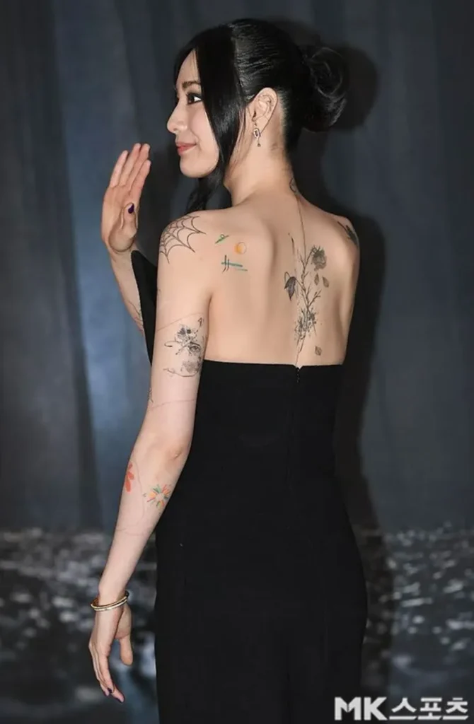 Im Jin Ah has publicly confirmed that her tattoos are real