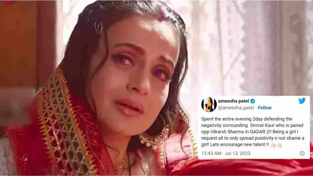 Ameesha Patel Stands for Simrat Kaur