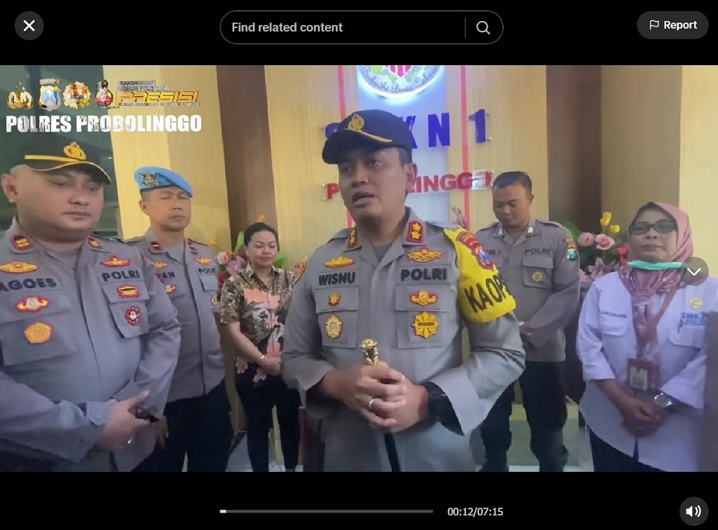 Luluk Nuril shared a video of police officers talking about the recent incident