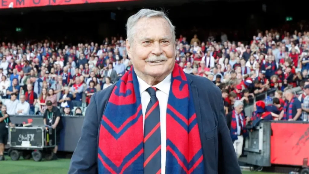 Ron Barassi coaching a team