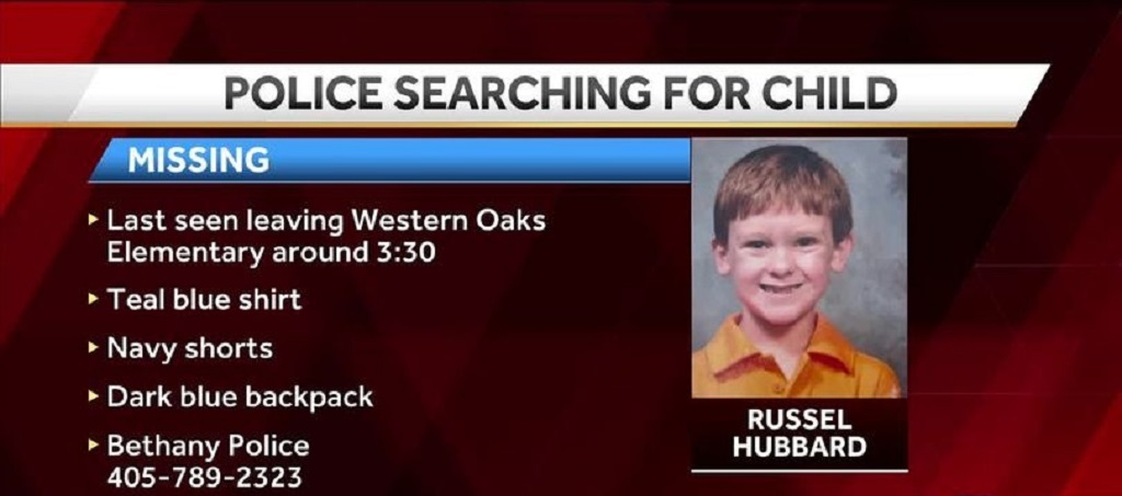 Russell Hubbard is a 10 year old boy who went missing on Thursday