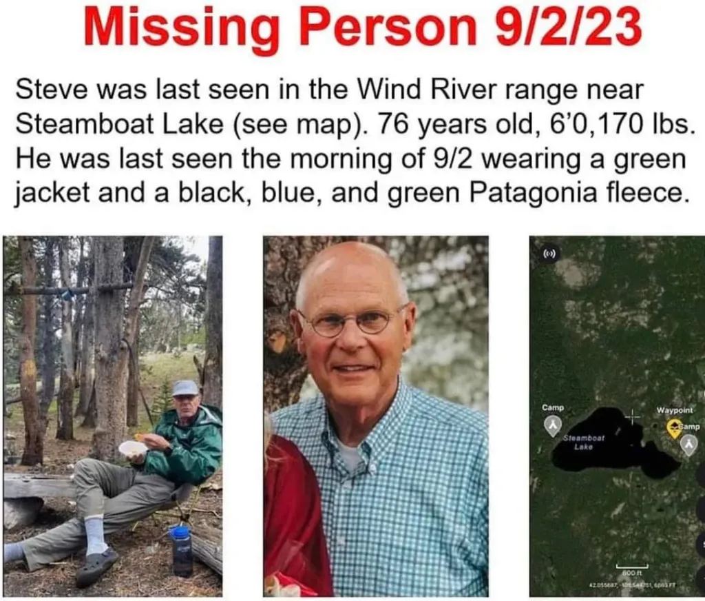 Steve Keller aged 76 was officially declared as missing at approximately 4 30 p.m. on Saturday September 2nd