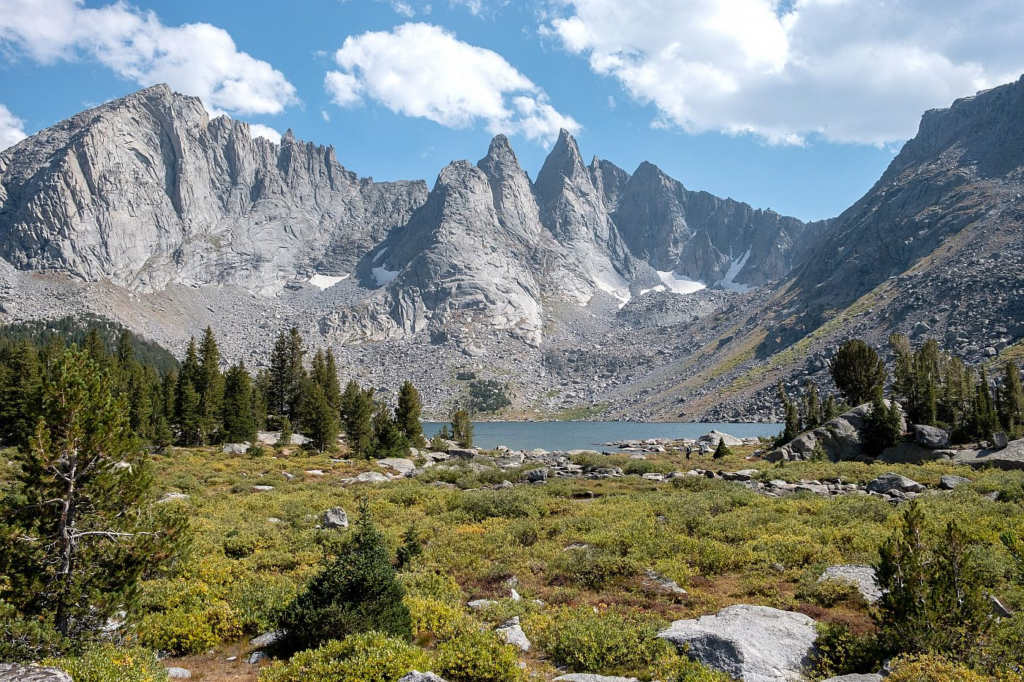 The Wind River range is located within the Pinedale Ranger District of the Bridger Teton National Forest