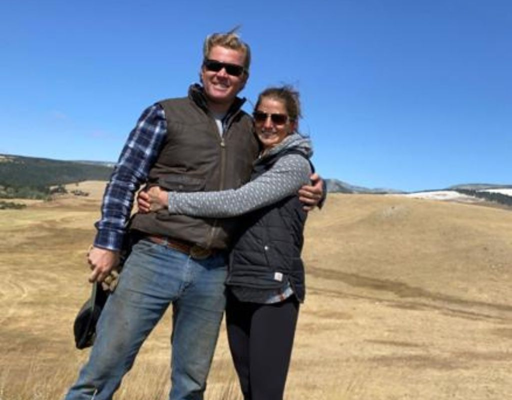 Tim Sheehy and Carmen Sheehy, a happy couple in Montana